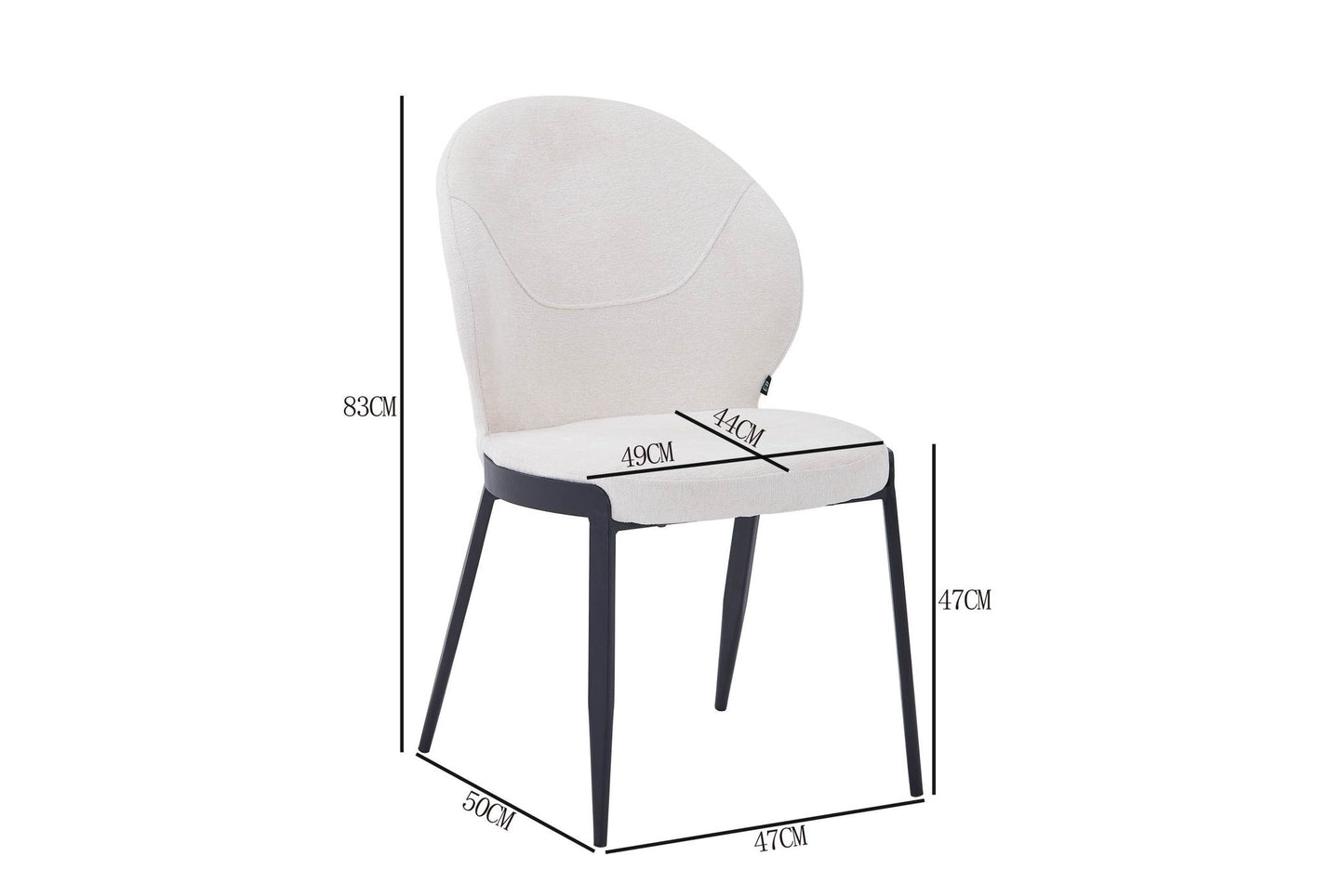 Yaprak stoel - zwart of wit