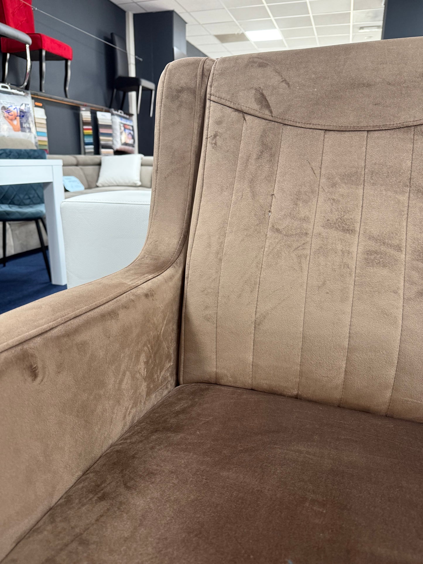Fauteuil Bruno - Bruin stof