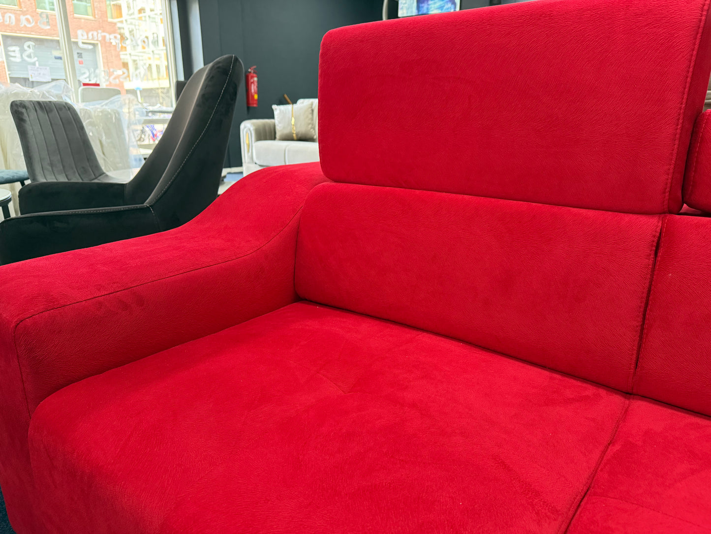 Bankstel 2 zits - Rood stof