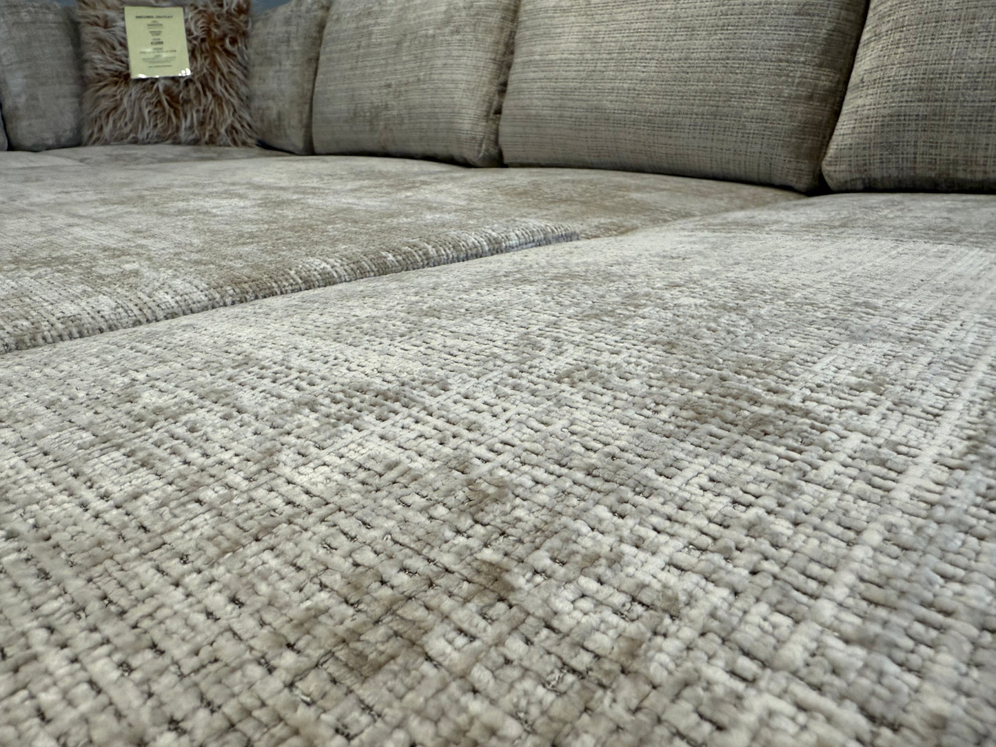 Magda U-vorm Slaapbank - Beige Geweven teddy stof