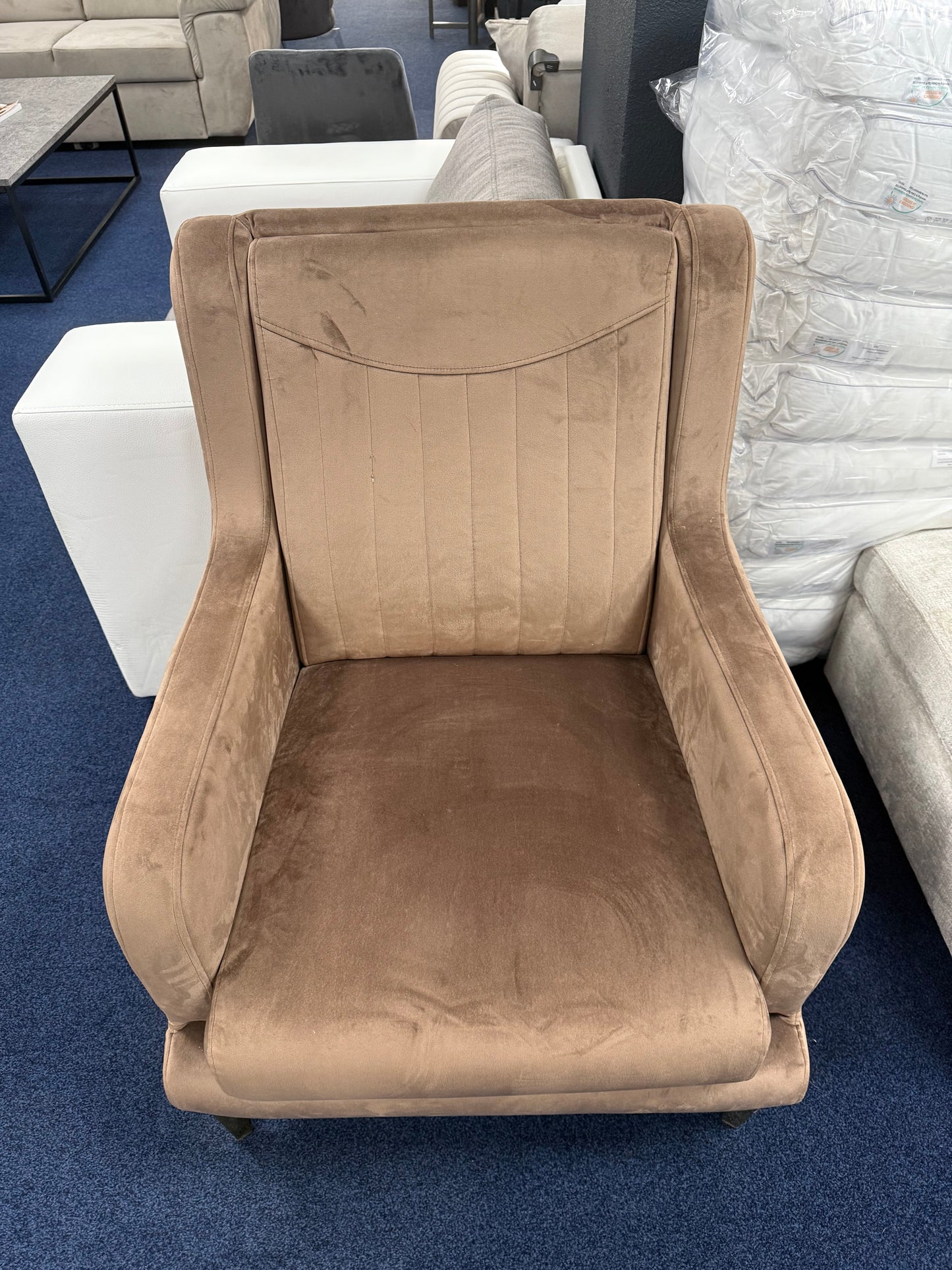 Fauteuil Bruno - Bruin stof
