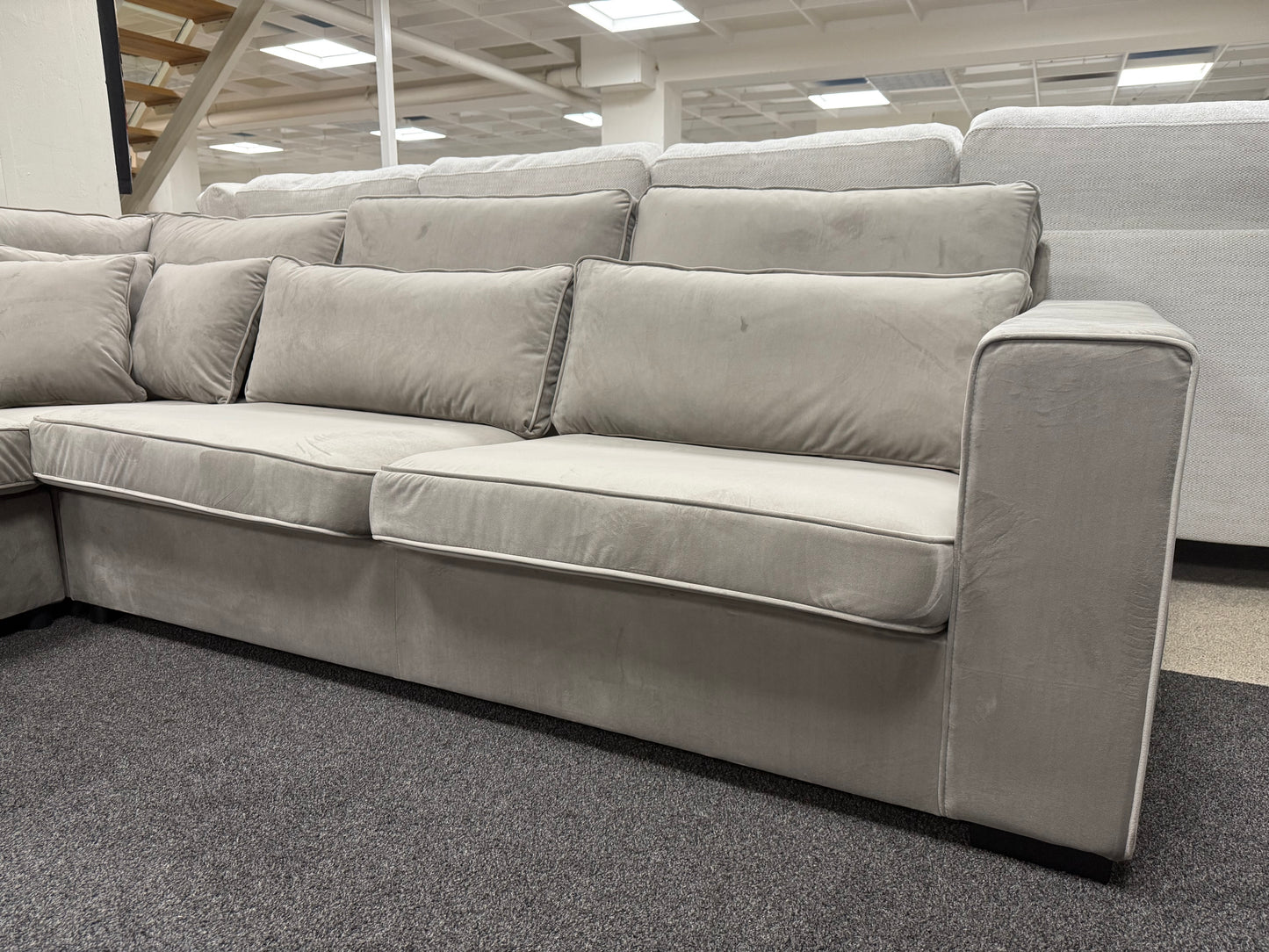 Costa XXL U-vorm Hoekbank - Taupe velvet