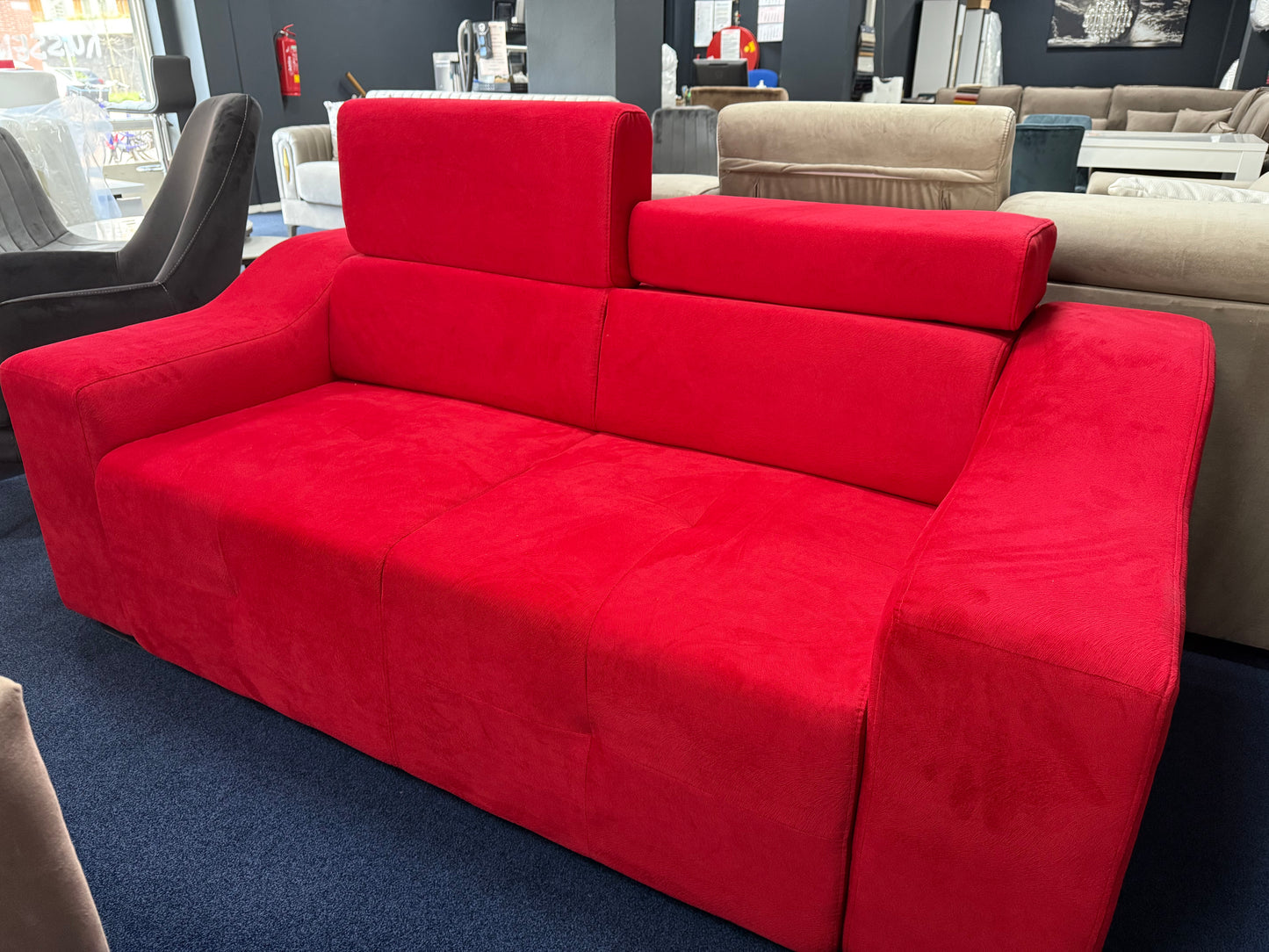 Bankstel 2 zits - Rood stof