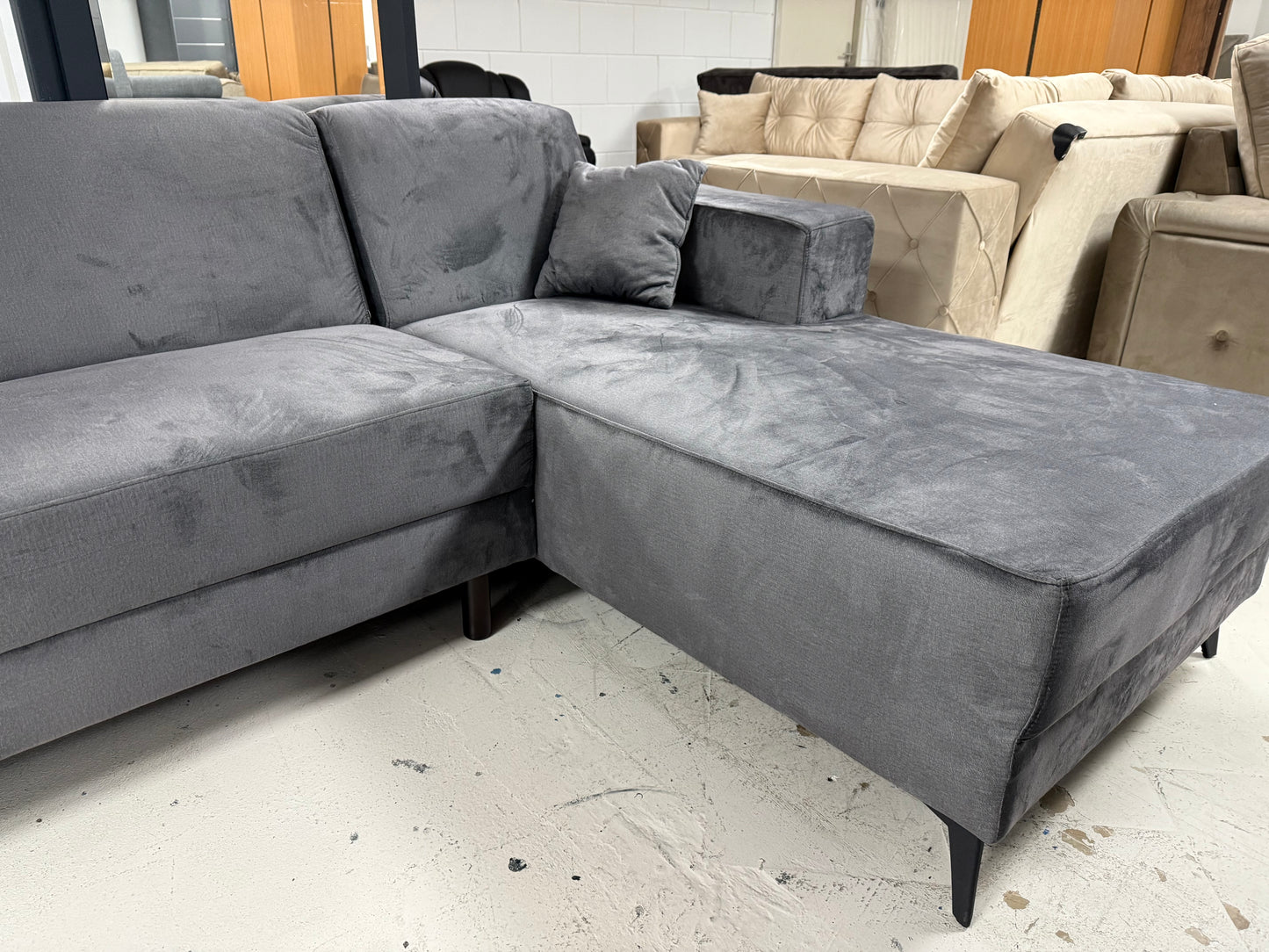 Scalo Loungebank Grijs velvet