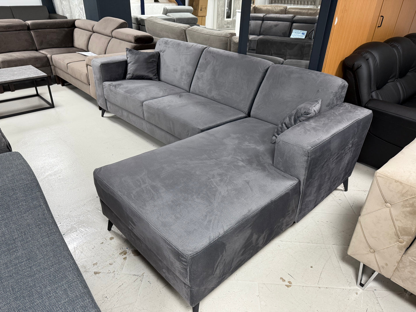 Scalo Loungebank Grijs velvet