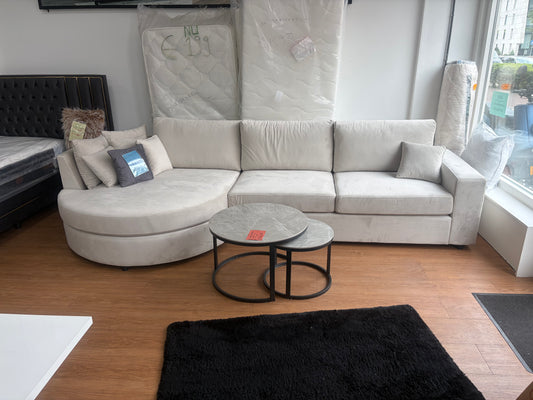 RONDO – Trendy loungebank met Organische Ronde Longchair