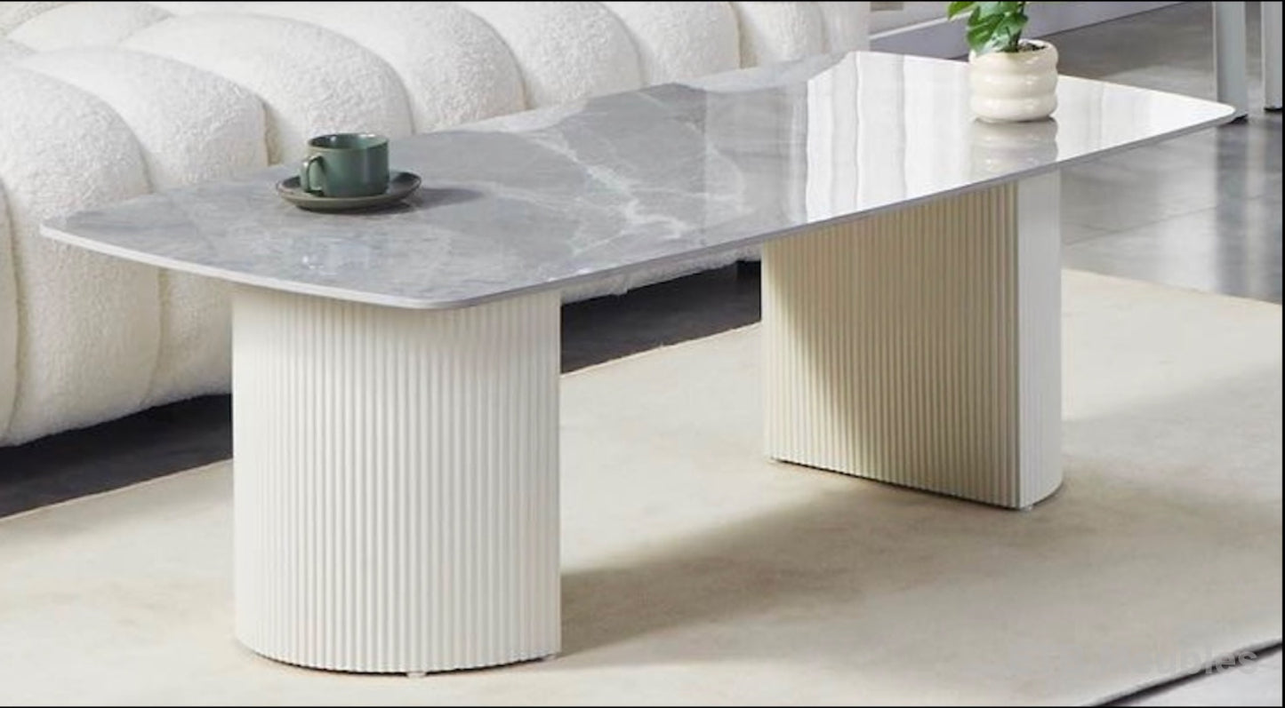 Ceramisch Italy wit blad met witte poten