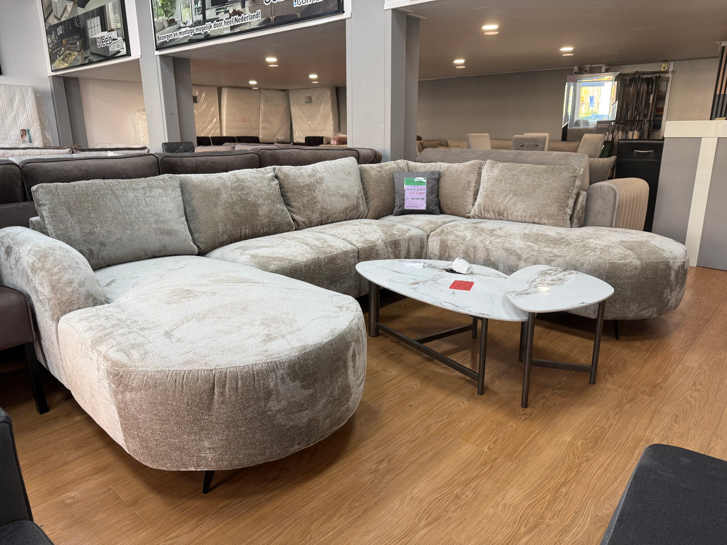 Demi U Hoekbank - Licht bruin