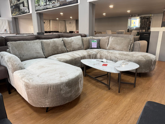 Demi U Hoekbank - Licht bruin