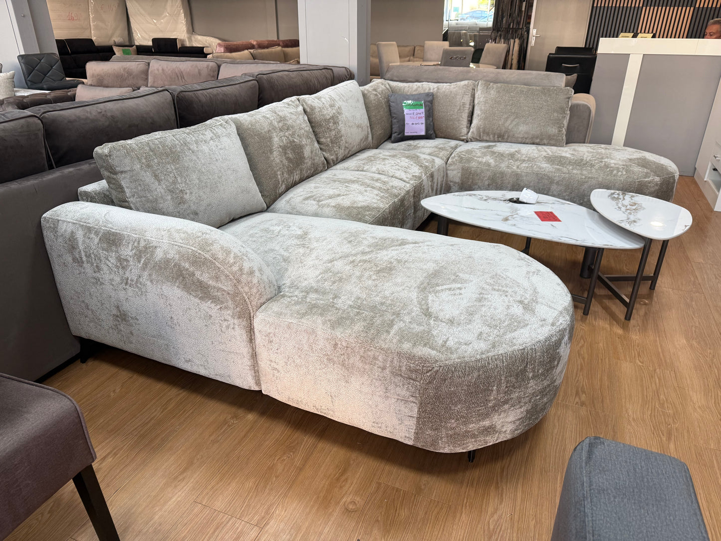 Demi U Hoekbank - Licht bruin