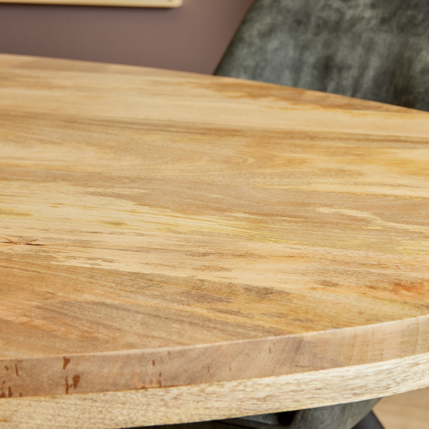 Denve hout Rond Eettafel