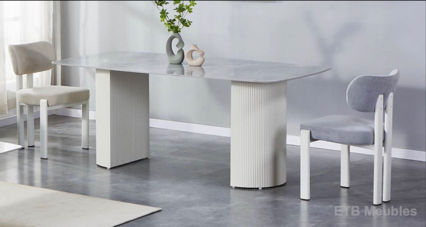 Ceramisch Italy wit blad met witte poten