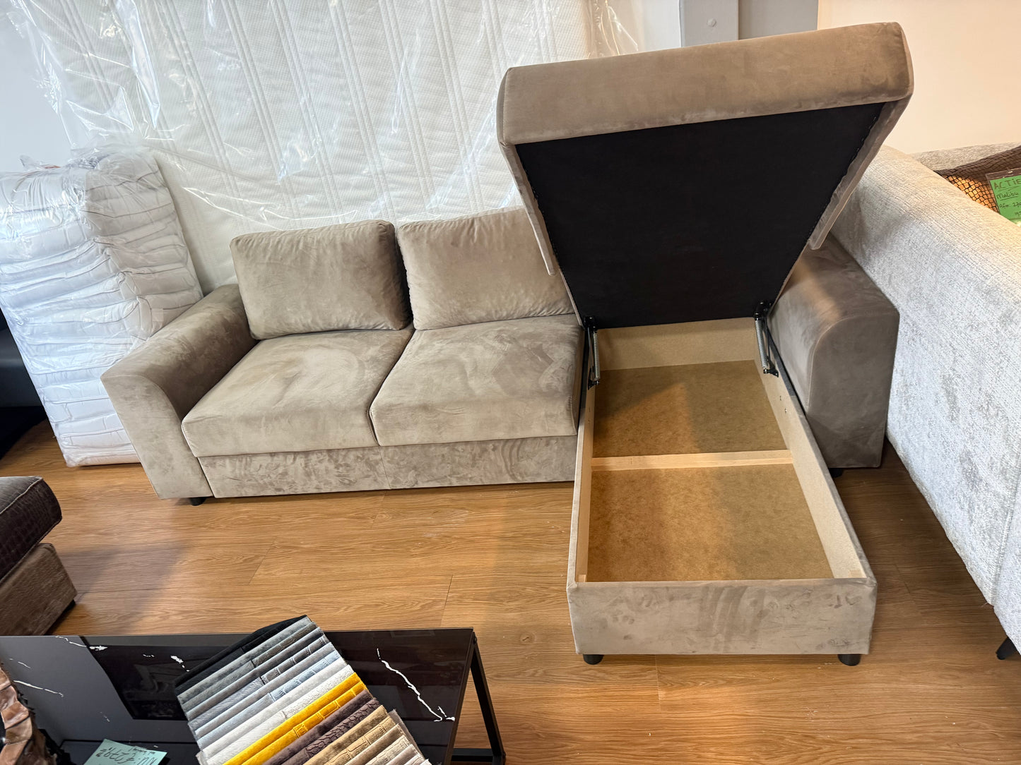 Magdo Slaapbank Taupe velvet