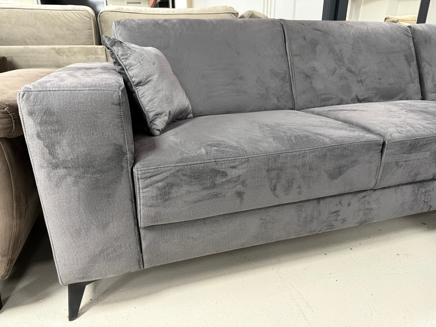 Scalo Loungebank Grijs velvet