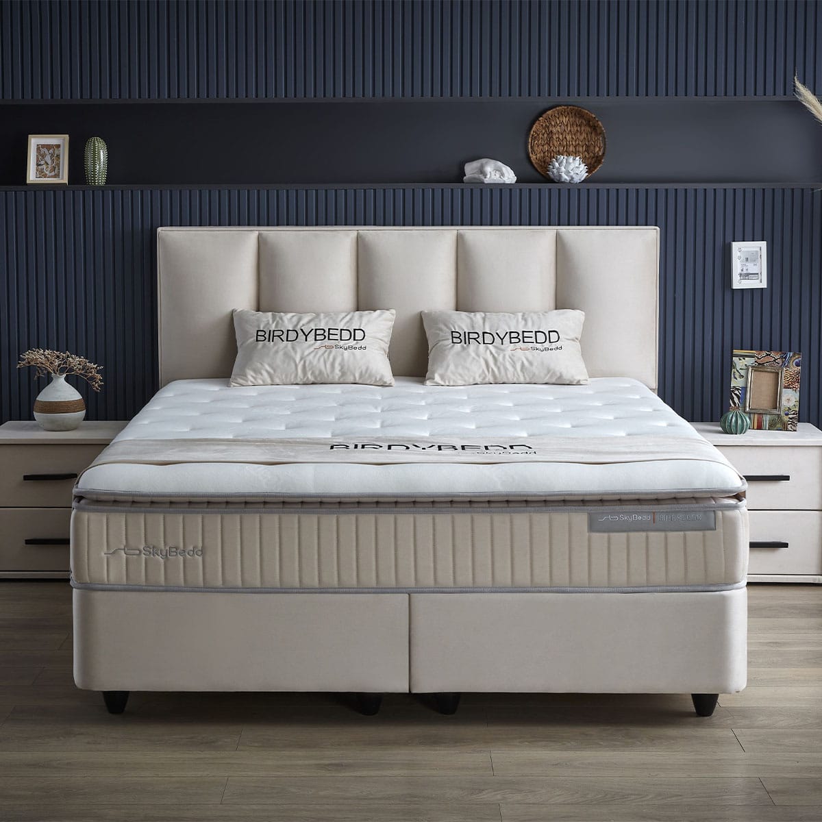 BIRDY BOXSPRING – Beige Crème