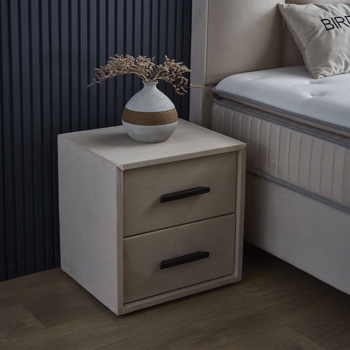 BIRDY BOXSPRING – Beige Crème