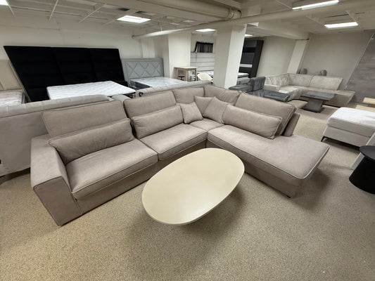 Costa Loungebank - Taupe velvet