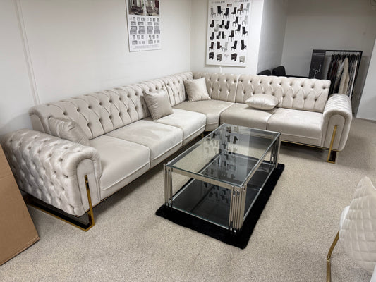 Chesterfield Sude Hoekbank