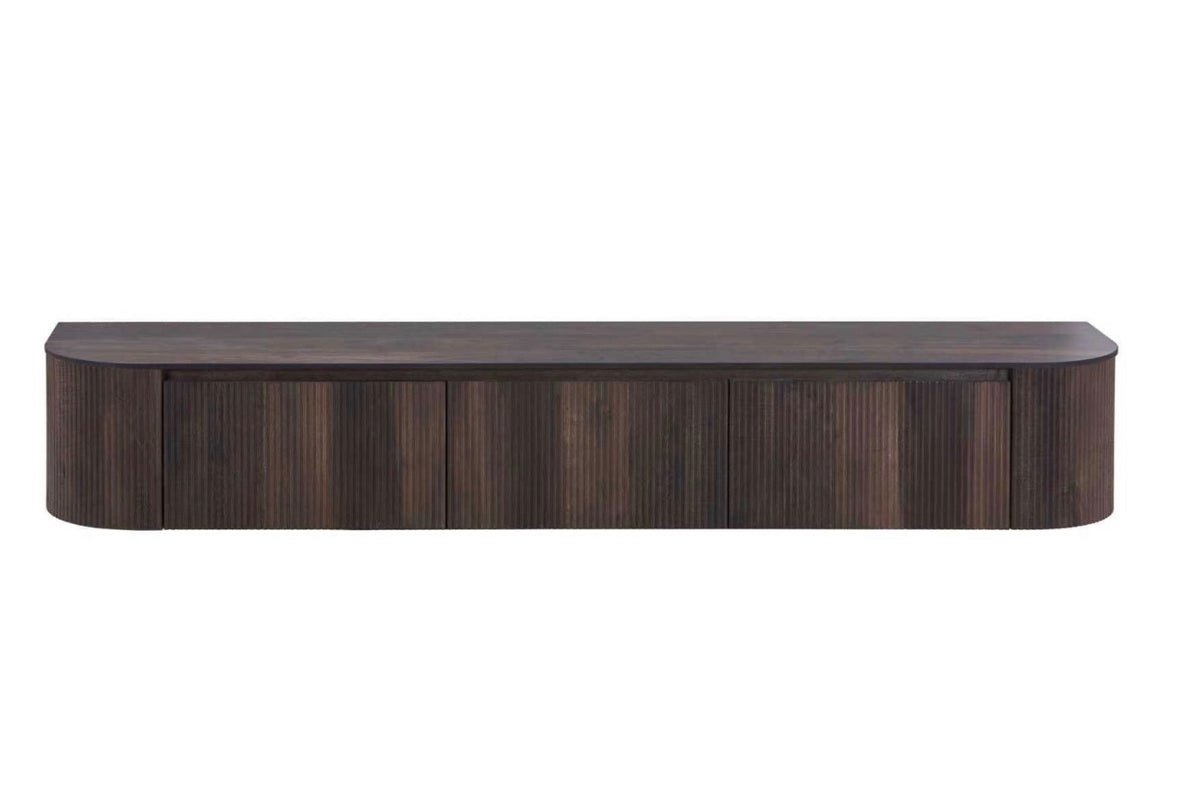 Japandi Walnut TV Kast Ophangsysteem