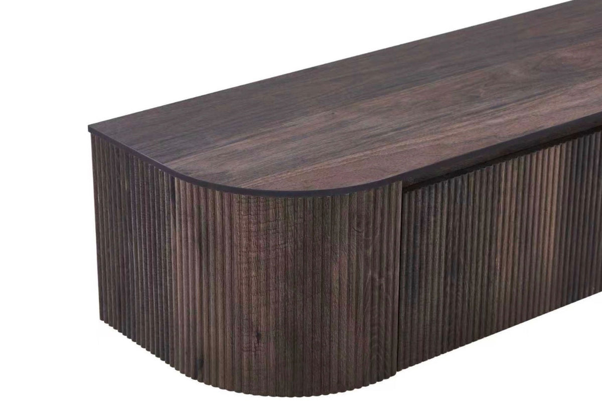 Japandi Walnut TV Kast Ophangsysteem