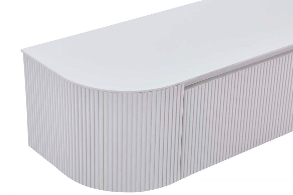 Japandi White TV Kast Ophangsysteem