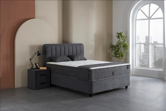 LEOBEDD BOXSPRING – Grey