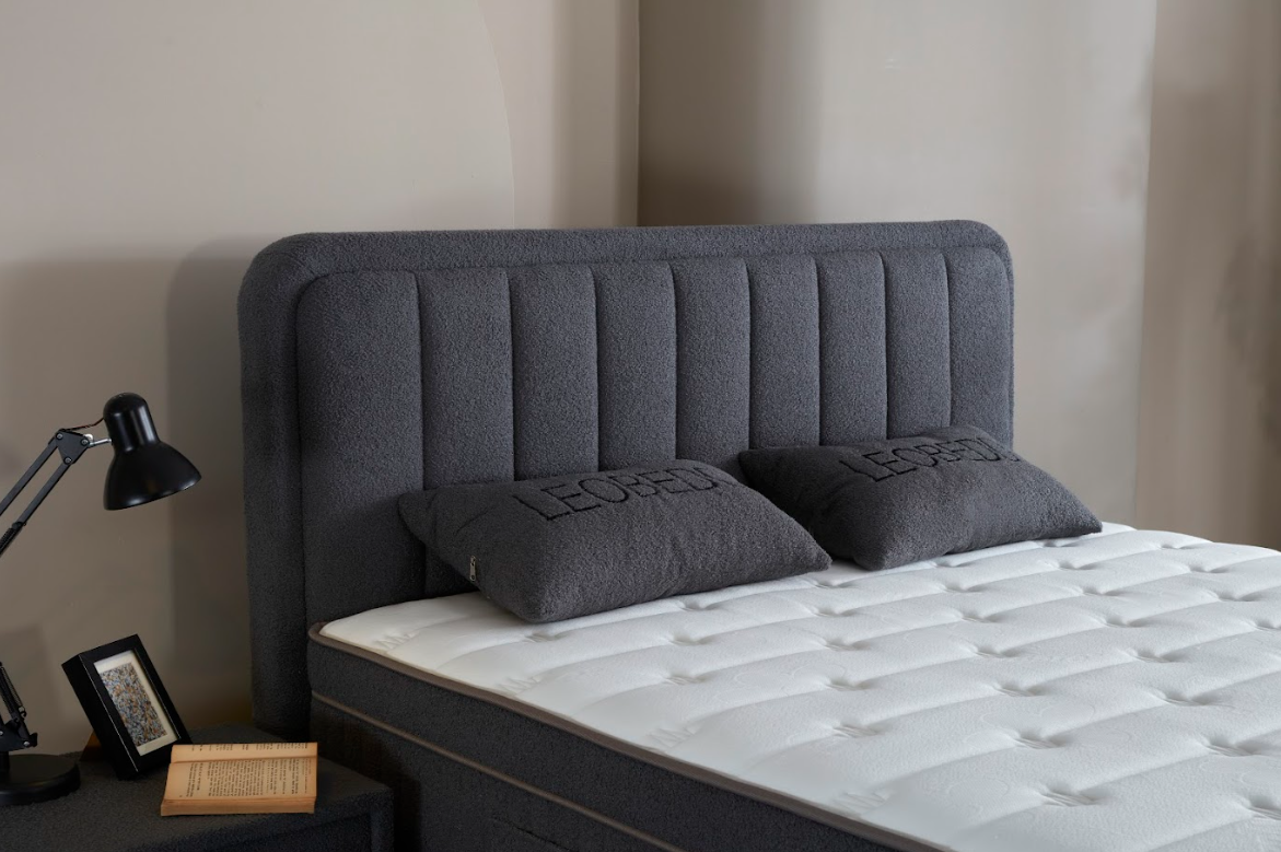 LEOBEDD BOXSPRING – Grey