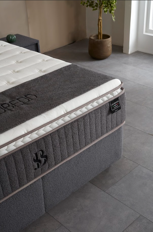 LEOBEDD BOXSPRING – Grey