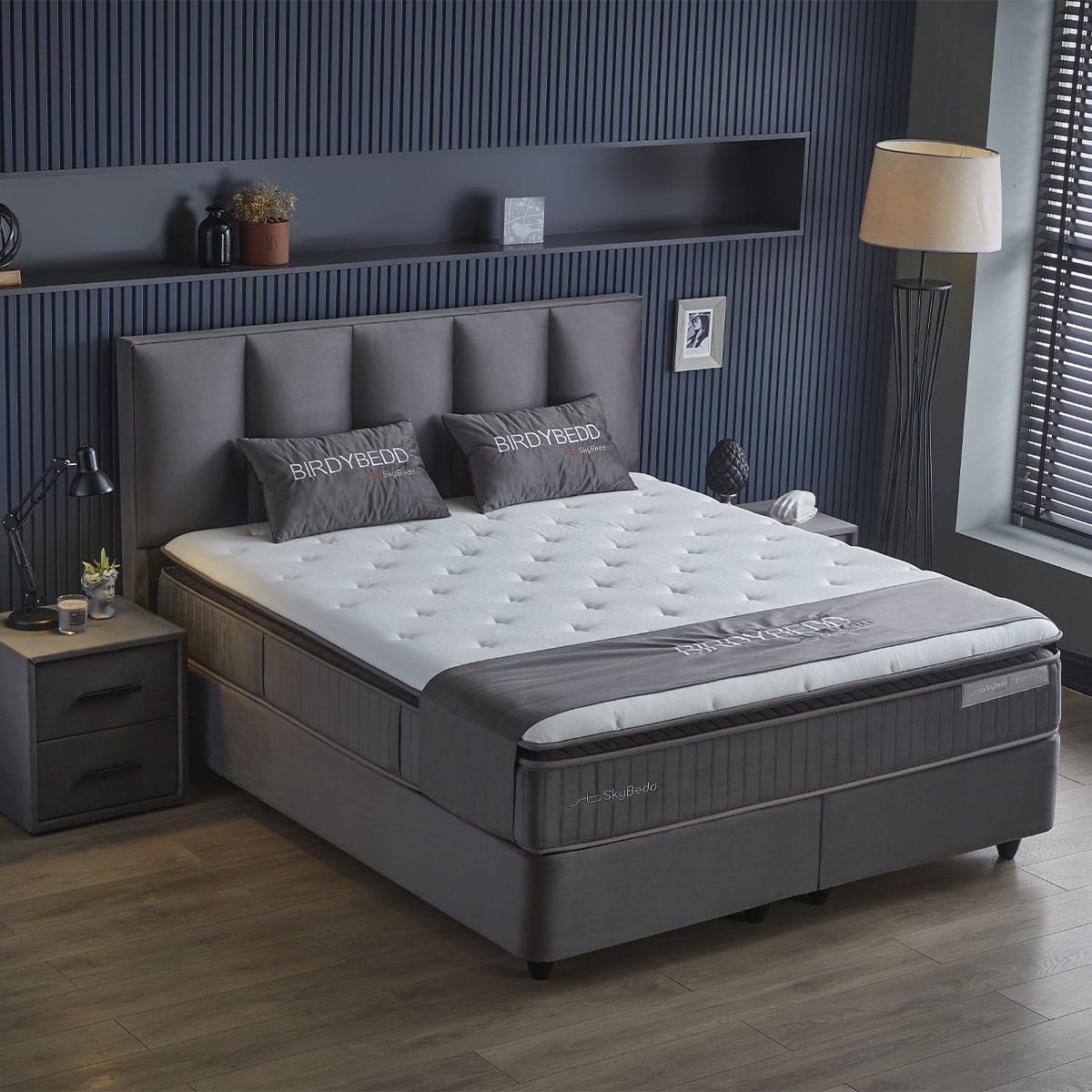 BIRDY BOXSPRING – Grijs