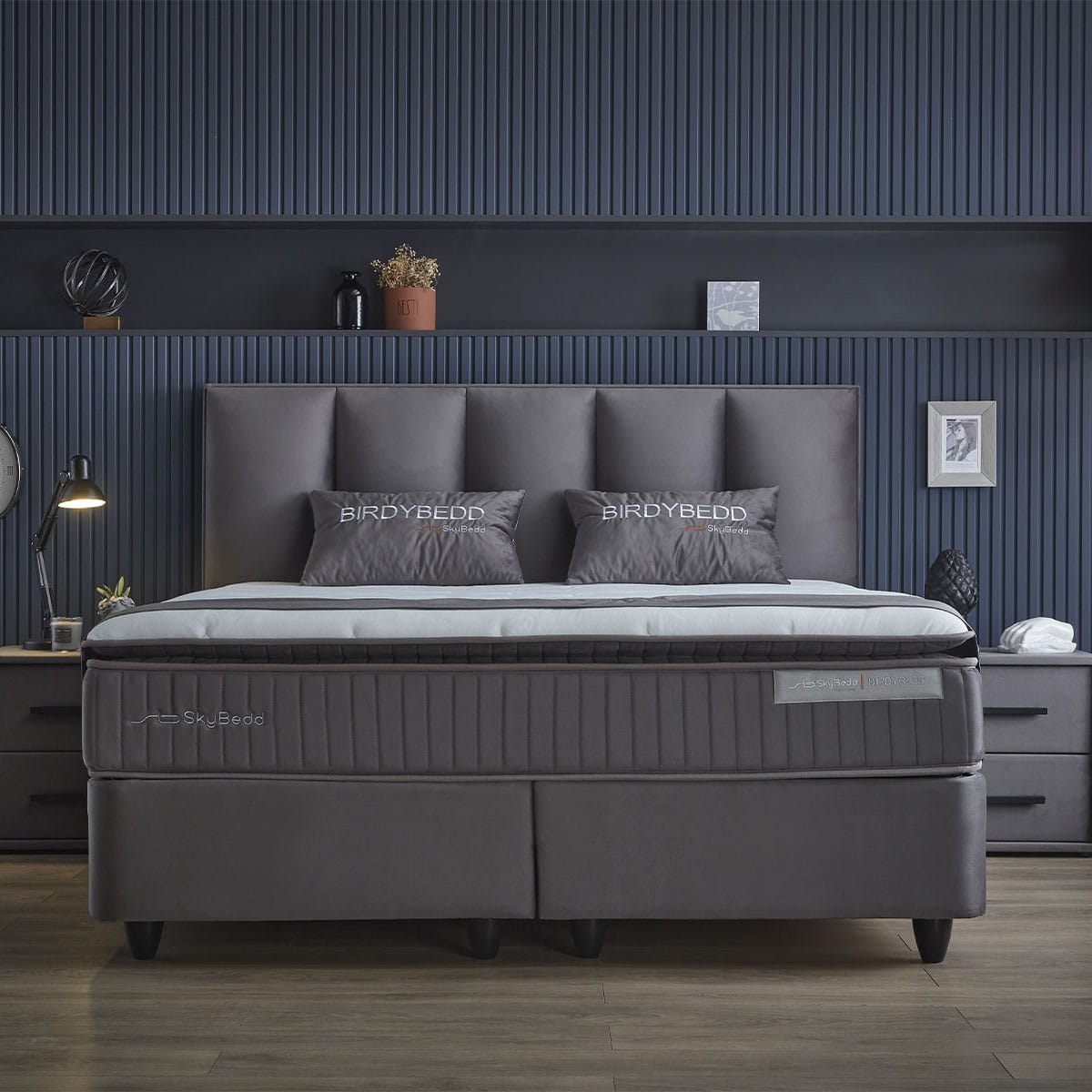BIRDY BOXSPRING – Grijs