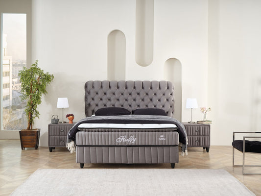FLUFFY BOXSPRING – Grijs