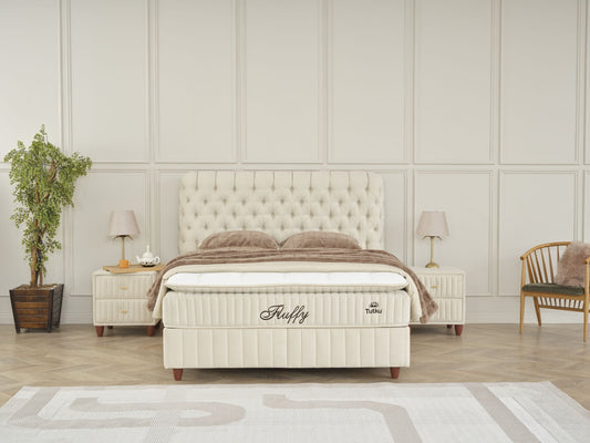 FLUFFY BOXSPRING – Beige